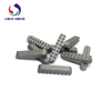 ทังสเตนคาร์ไบด์ Gripper Jaws แทรกความต้านทานการสึกหรอที่ดีเม็ดมีด Gripper ที่ไม่ได้มาตรฐานสำหรับ Chuck Jaws Assembly