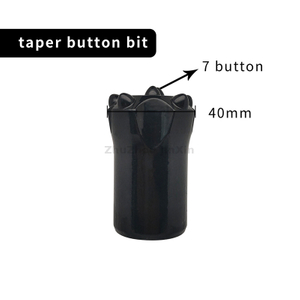 7 ปุ่ม 7 องศาการขุด Rock Air Compressor Taper Button Drill Bits Drill Bit Taper