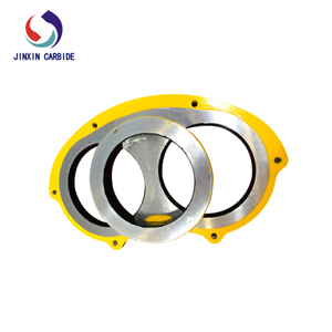 ชิ้นส่วนอะไหล่คอนกรีต Putzmeister แผ่นปั๊มคอนกรีตและแหวนตัด DN200 DN230 DN260