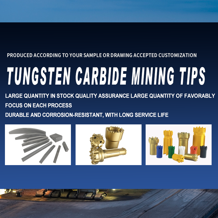 Tungsten carbide mining tips